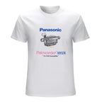 Panasonic Palmcorder VHS-C Graphic White T-Shirt