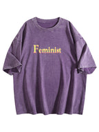 Feminist Graphic Washed T-Shirt