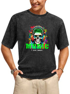 Music Skull Headphones Vintage Washed T-Shirt