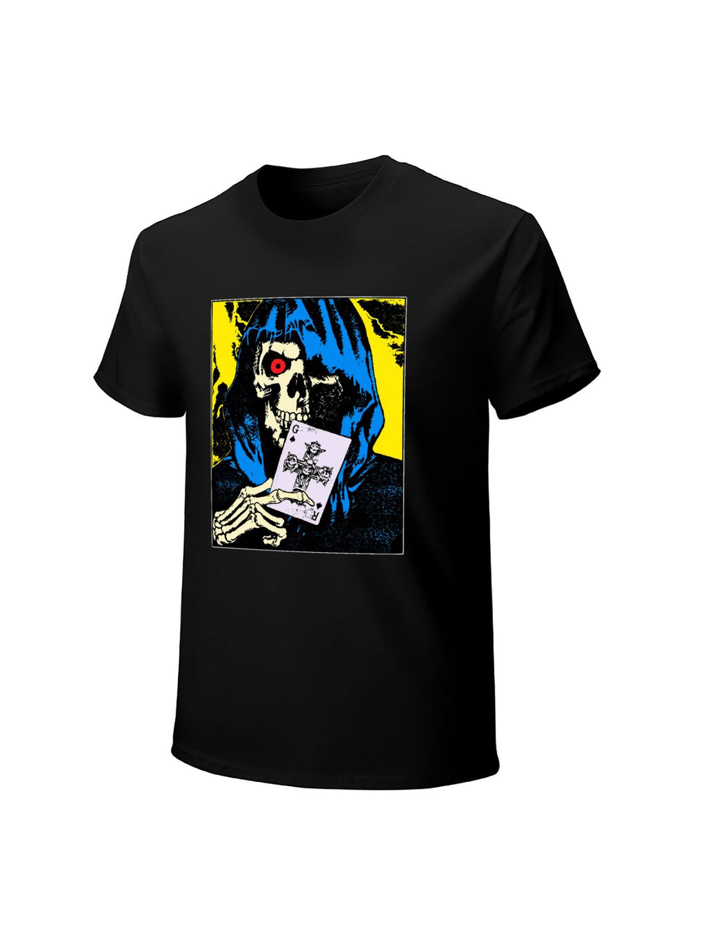 Grim Reaper Playing Card Graphic T-Shirt
