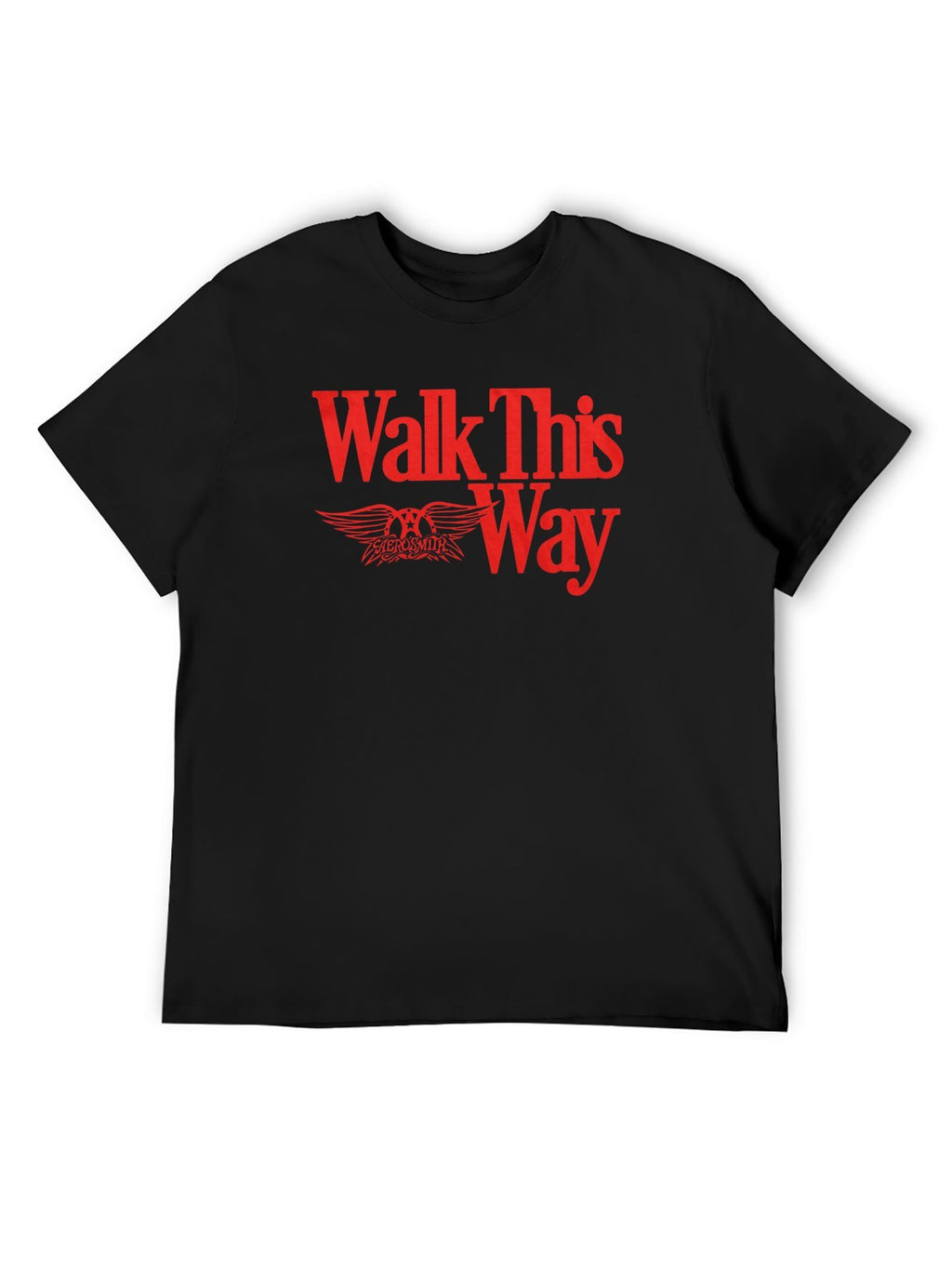Aerosmith Walk This Way Typography Graphic T-Shirt