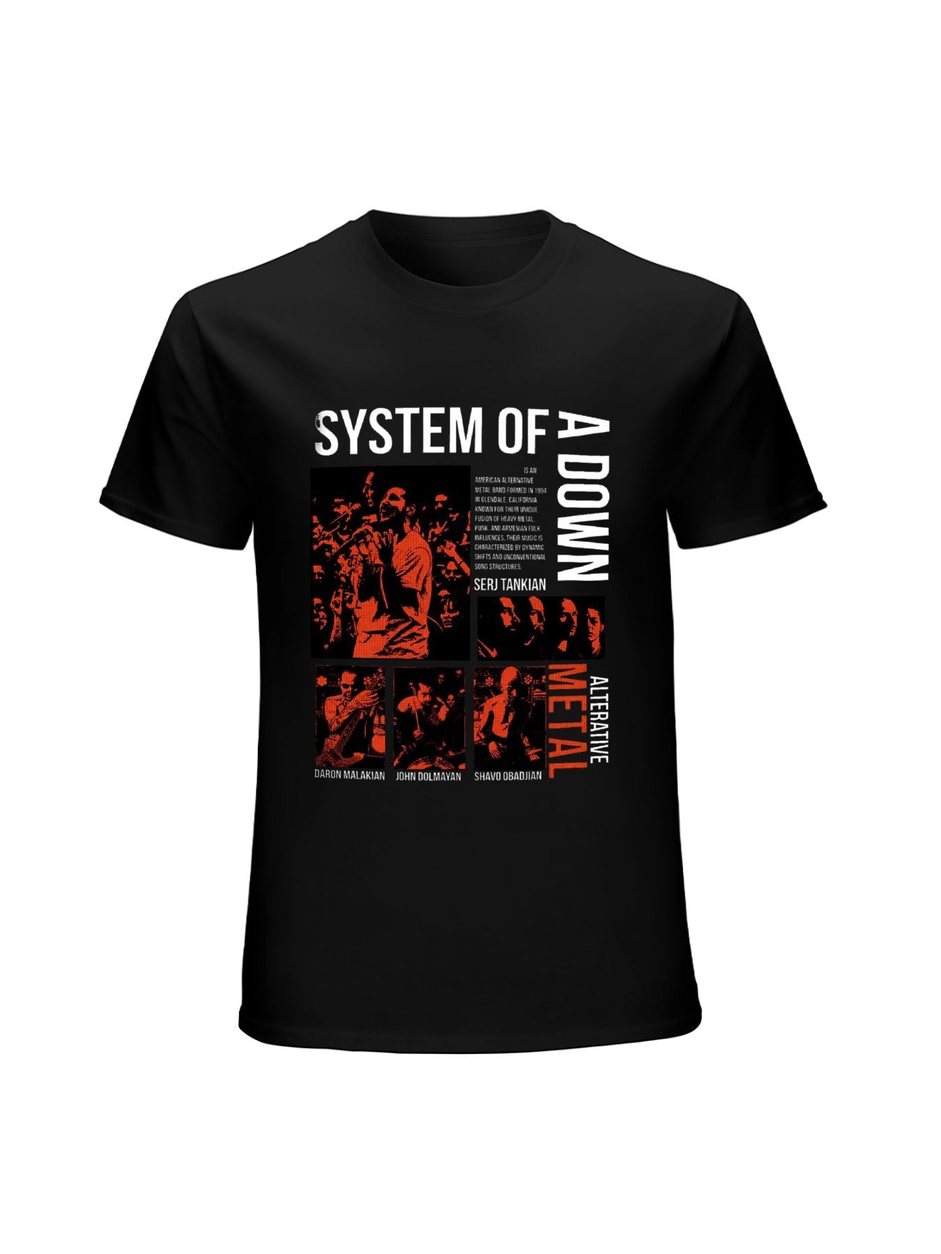 System of a Down Alternative Rock Collage T-Shirt