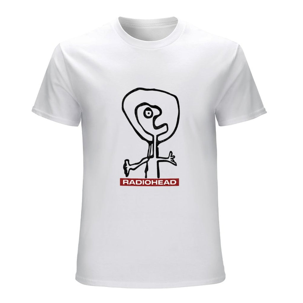 Radiohead Abstract Figure Graphic White T-Shirt