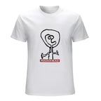 Radiohead Abstract Figure Graphic White T-Shirt