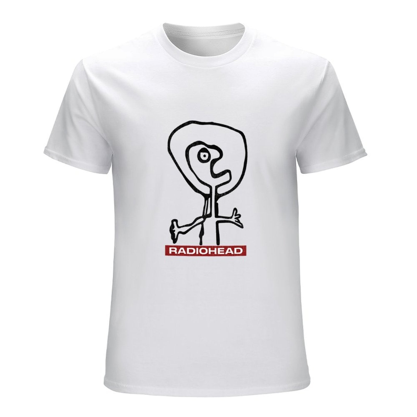 Radiohead Abstract Figure Graphic White T-Shirt