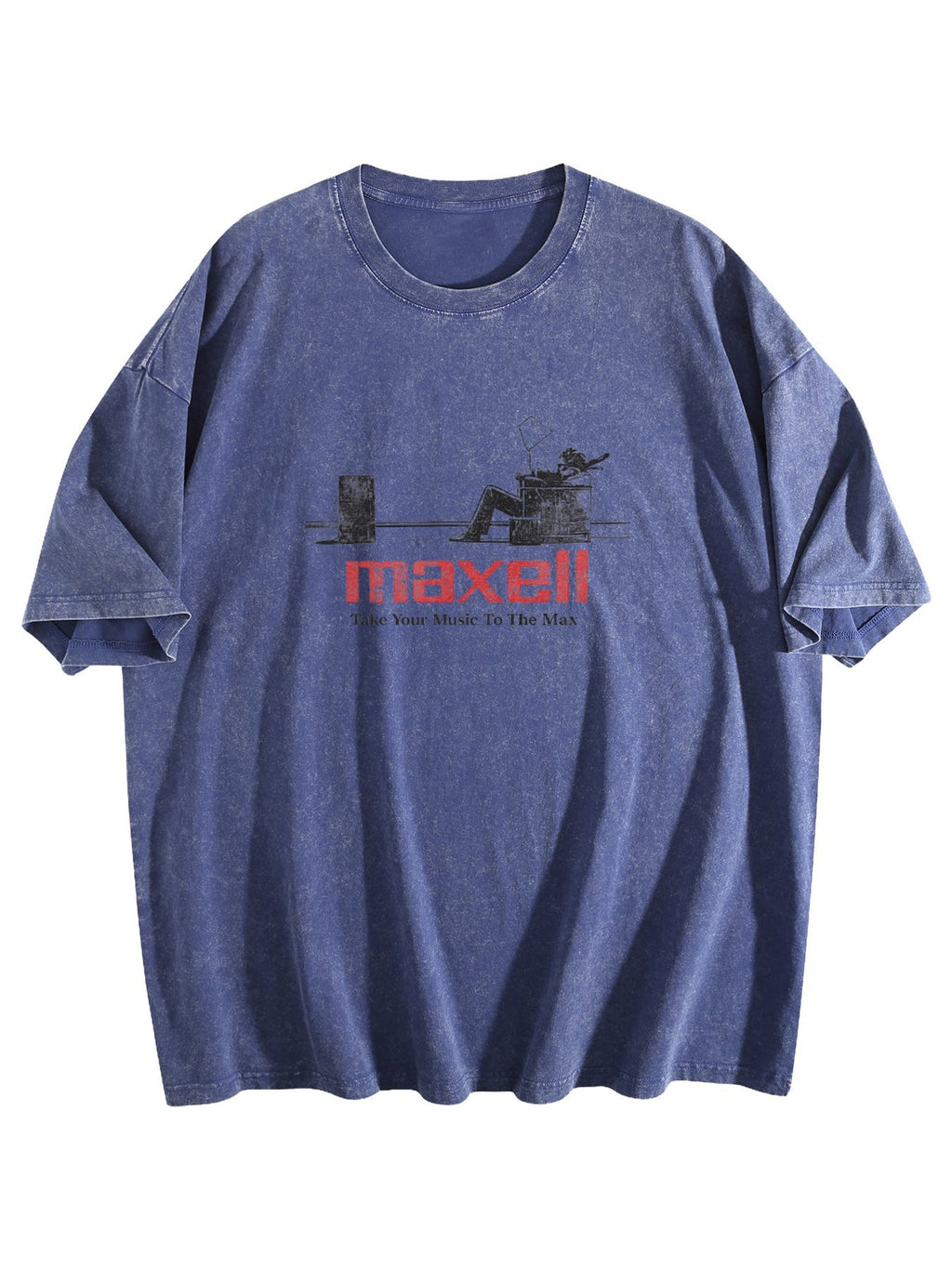 Maxell Take Your Music to the Max Graphic Washed T-Shirt
