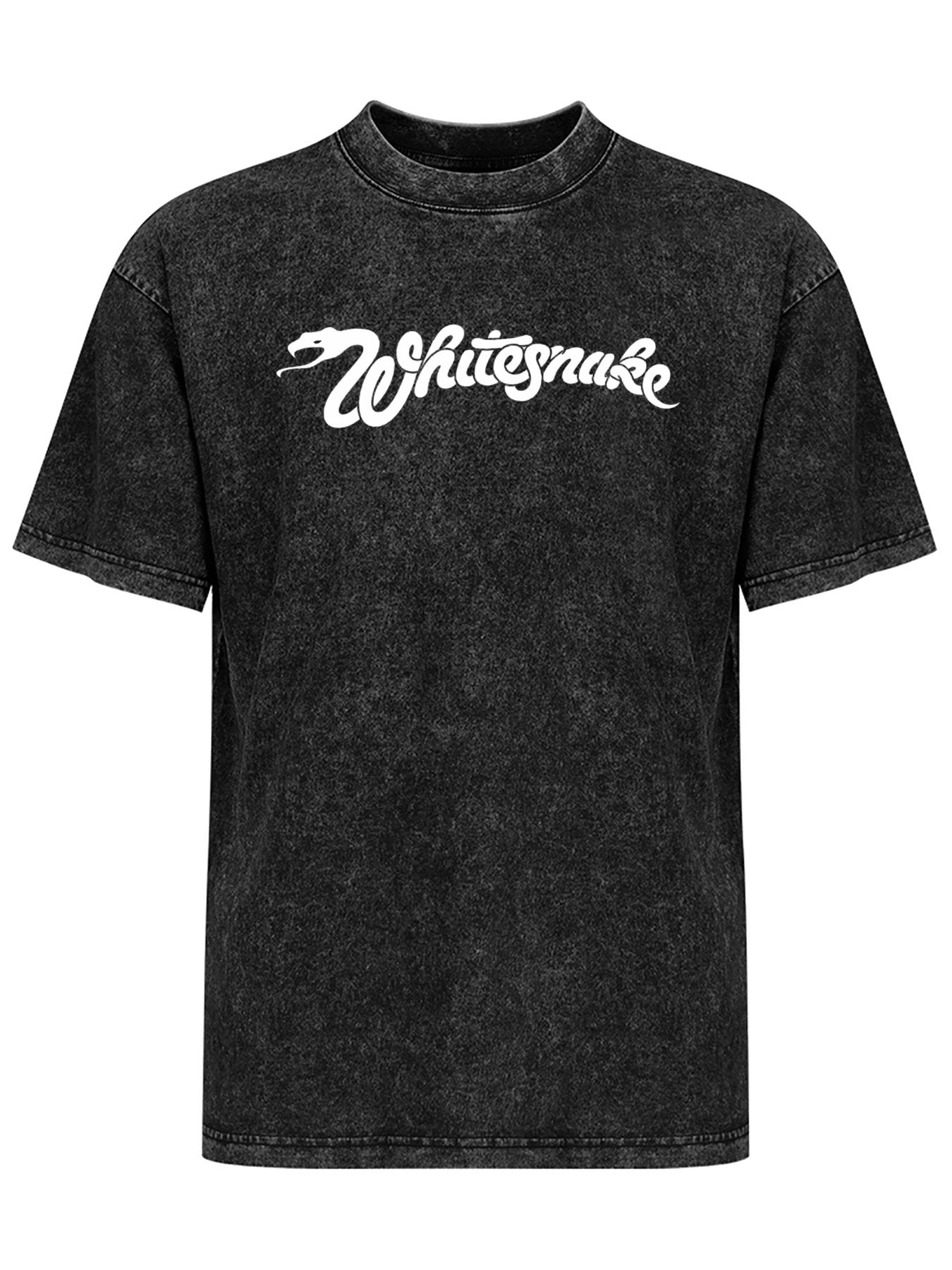 Vintage Washed Whitesnake Logo Graphic T-Shirt