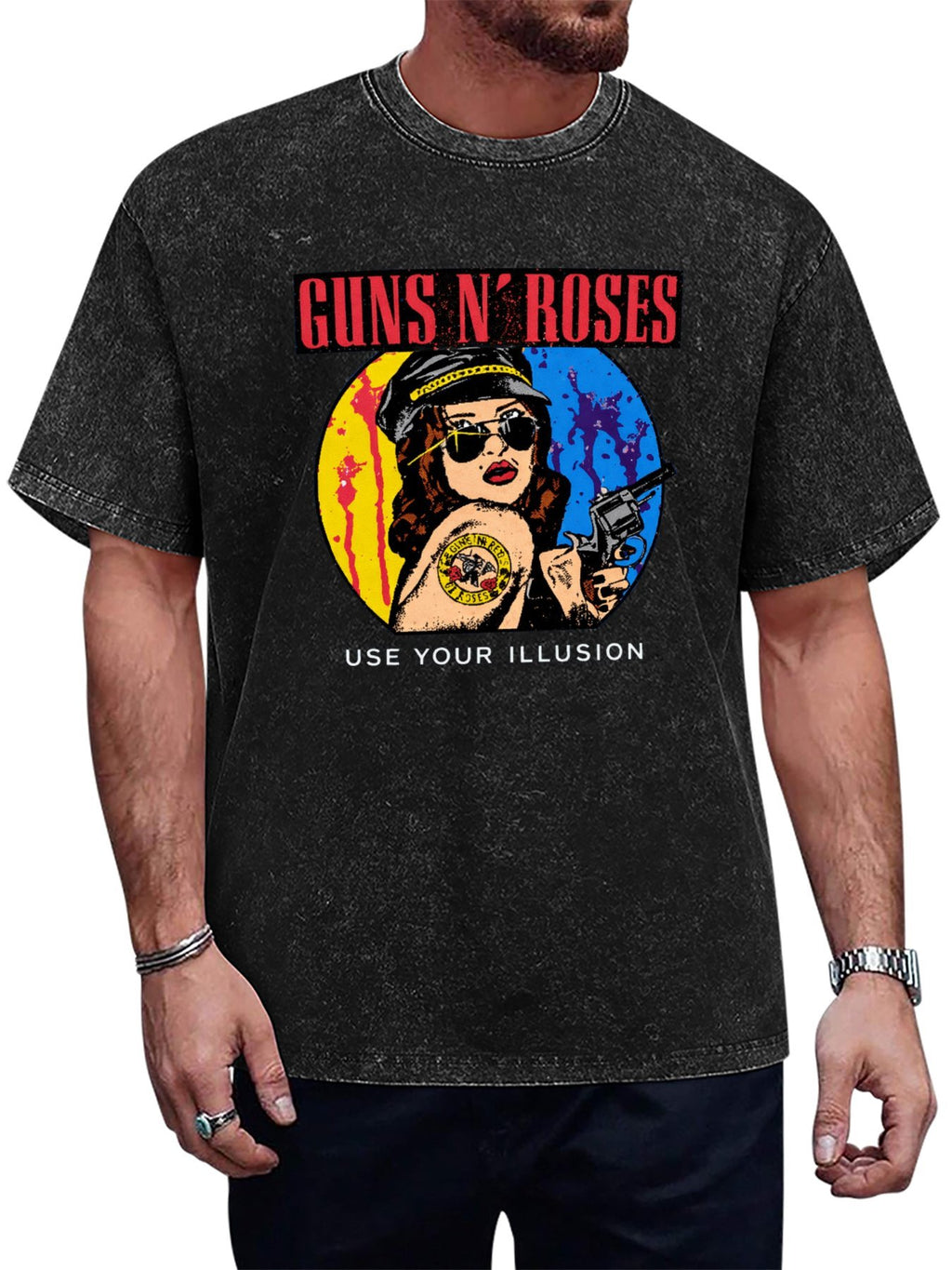 Guns N’ Roses Use Your Illusion Pin-Up Graphic T-Shirt