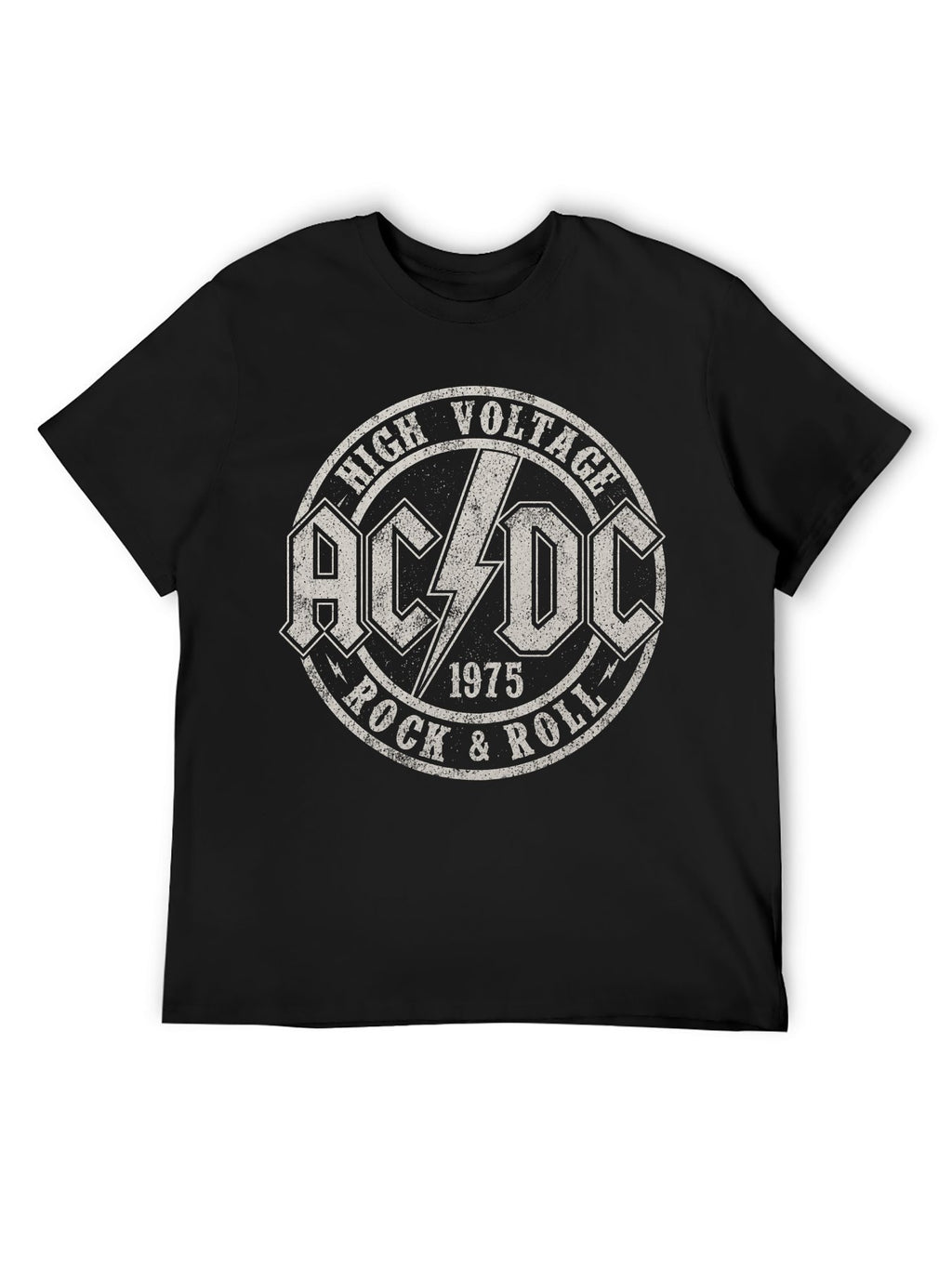 AC/DC 1975 High Voltage Rock & Roll Graphic T-Shirt