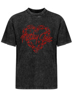 Mötley Crüe Chain Heart Logo Graphic T-Shirt