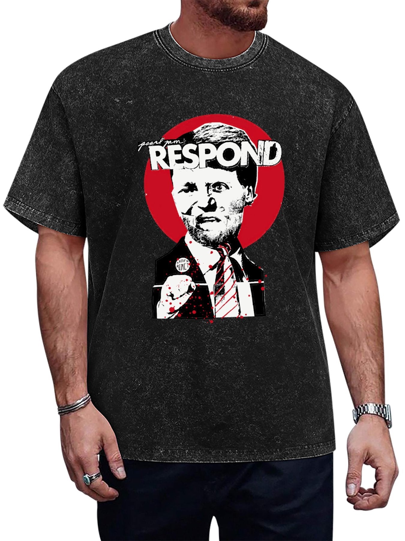 Pearl Jam Respond Portrait Graphic T-Shirt