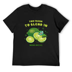 Too Fresh to Blend In Lime Graphic Black T-Shirt