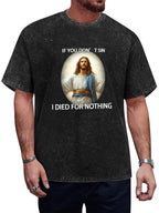 If You Don't Sin Graphic Washed T-Shirt