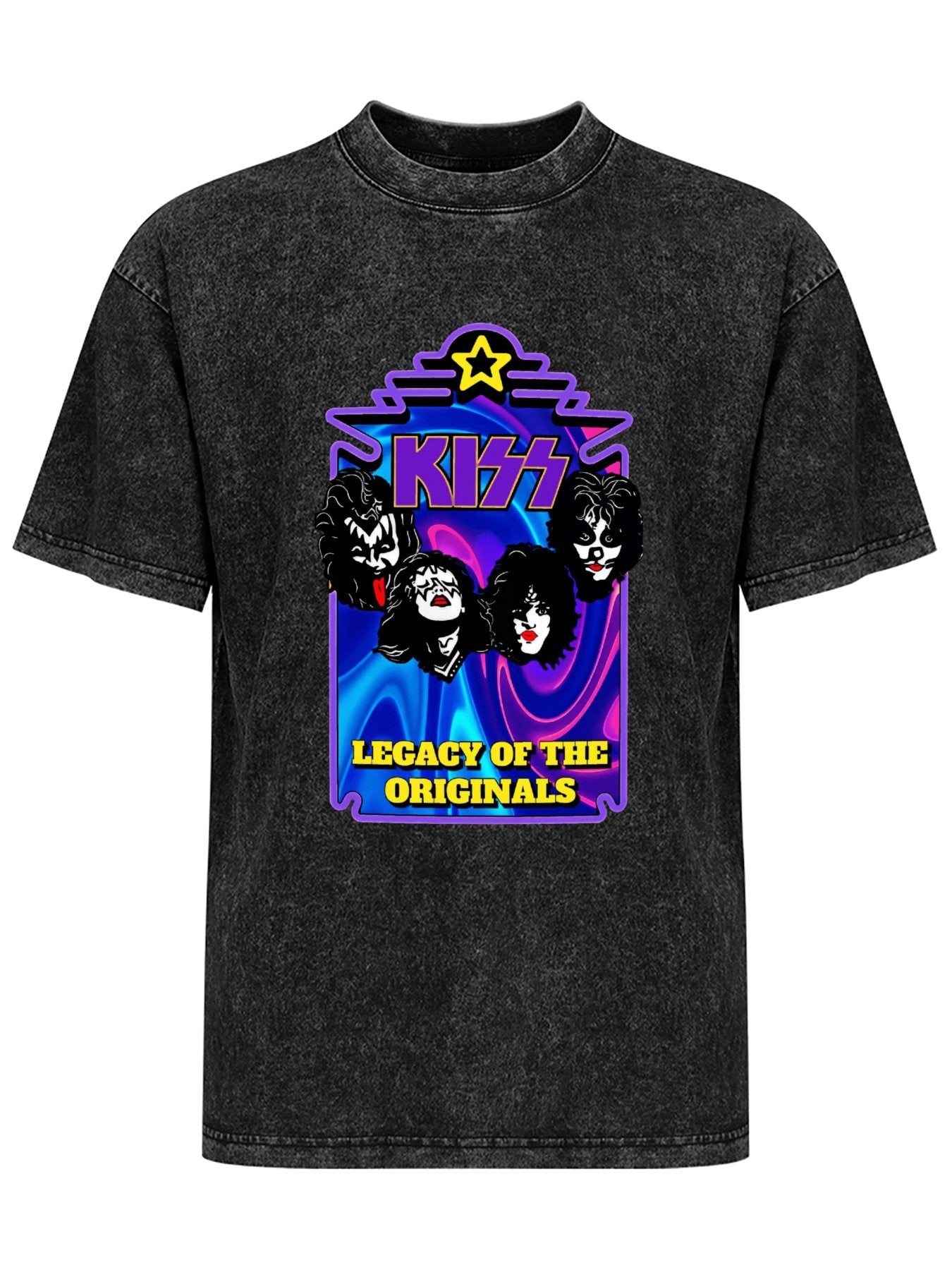 Vintage Washed KISS Legacy of the Originals Graphic T-Shirt