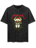 Metallica Christmas Skull Graphic T-Shirt