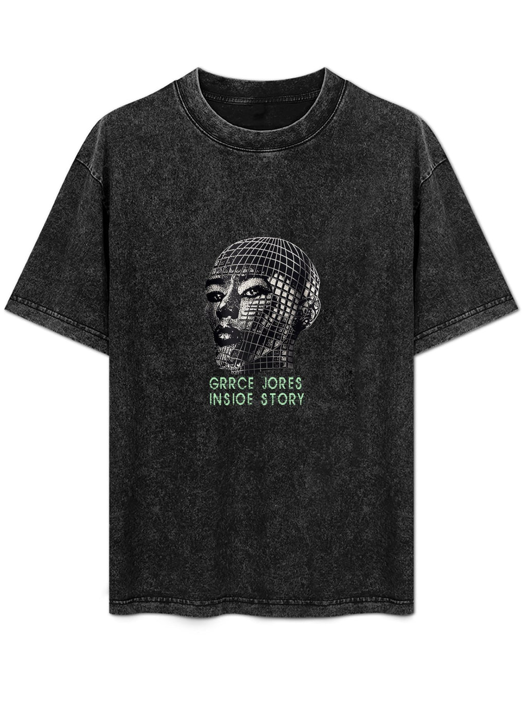 Grace Jones Inside Story Graphic Washed T-Shirt