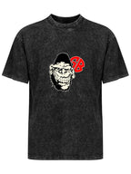 Grinning Gorilla Graphic Washed T-Shirt