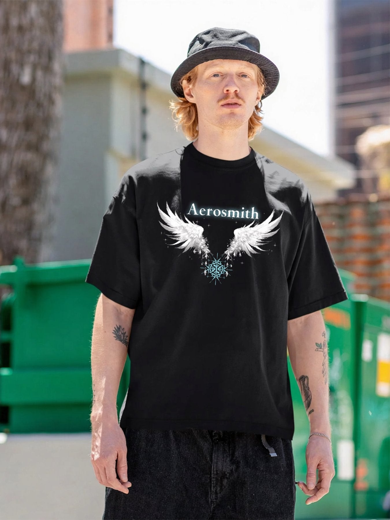Aerosmith Winged Crystal Logo Graphic T-Shirt