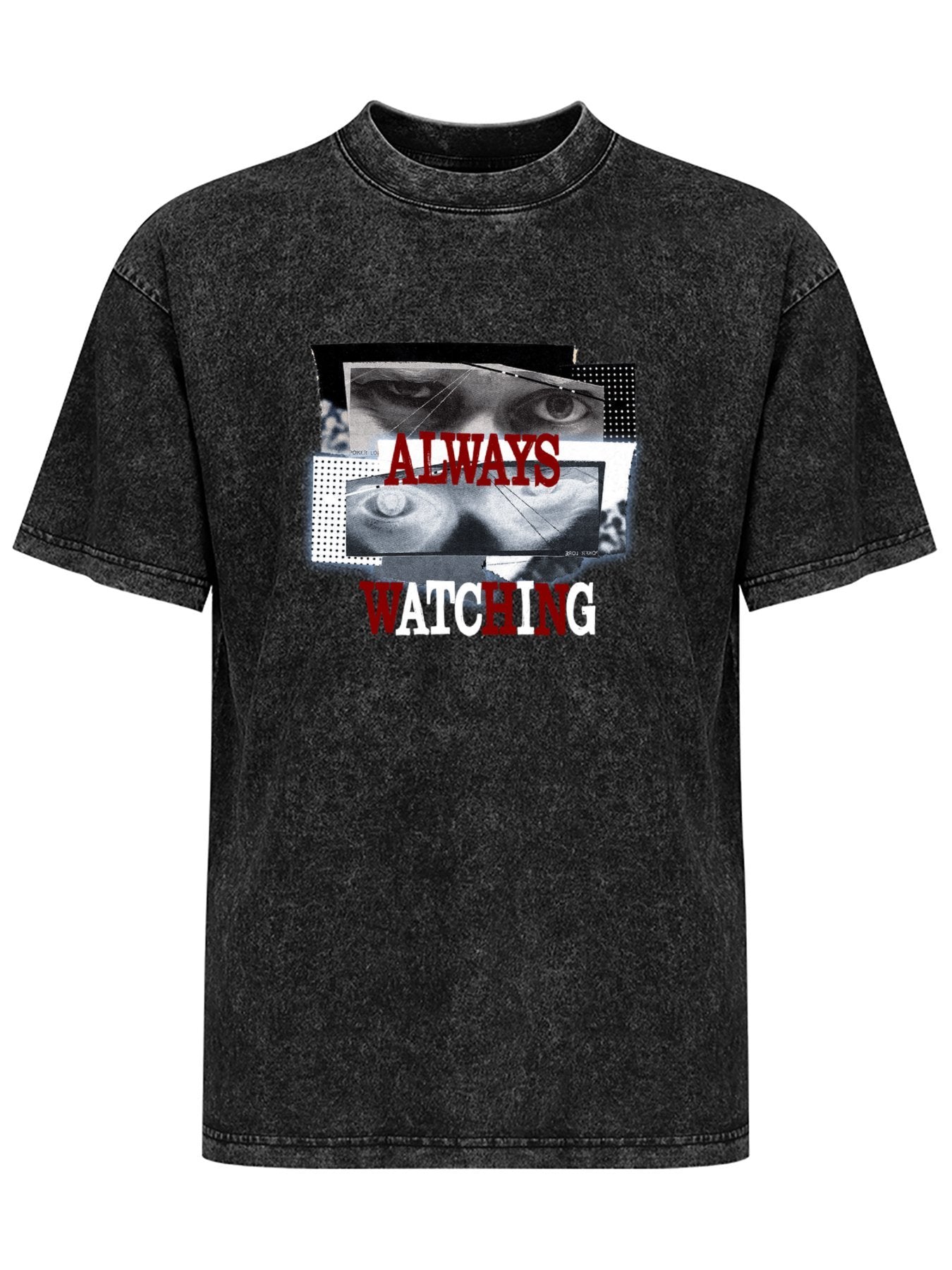 Always Watching Eye Collage Vintage Washed T-Shirt