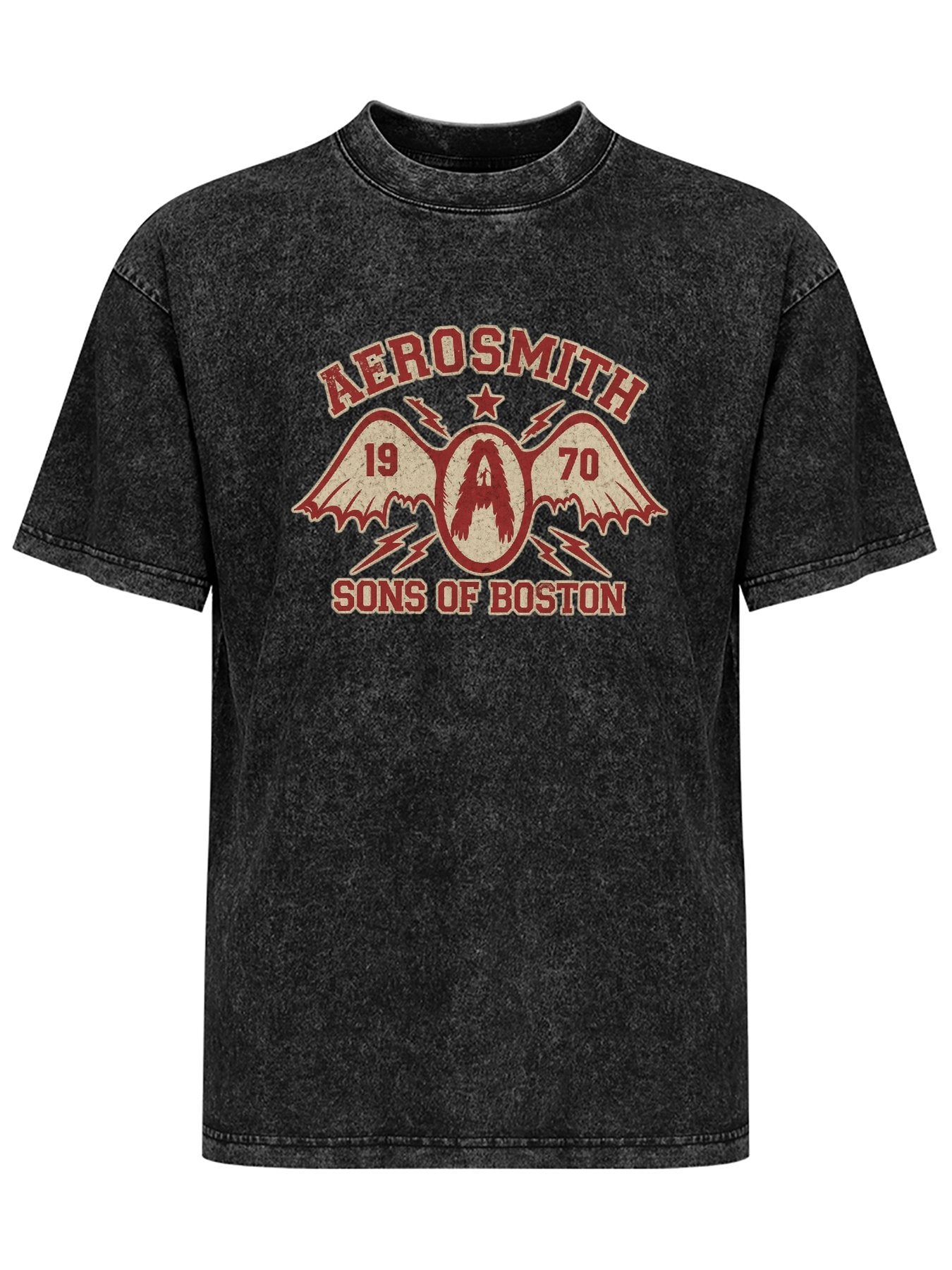 Aerosmith 1970 Sons of Boston Winged Logo Graphic T-Shirt
