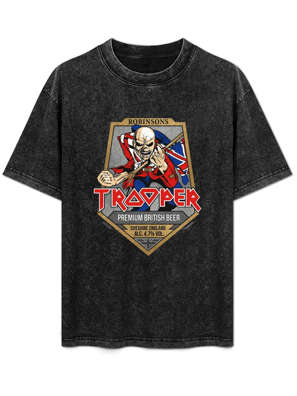 Iron Maiden Trooper Beer Graphic T-Shirt
