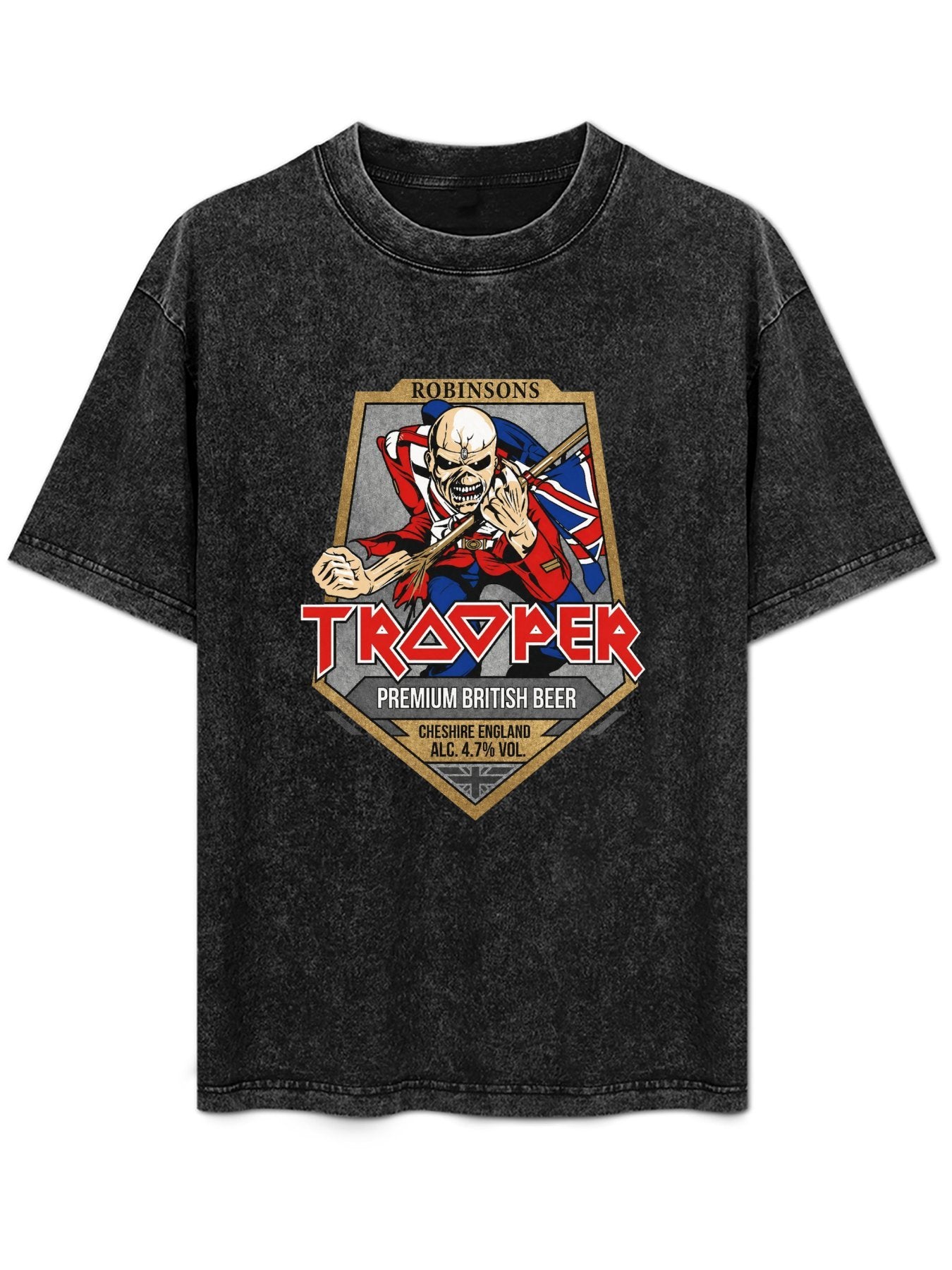Iron Maiden Trooper Beer Graphic T-Shirt