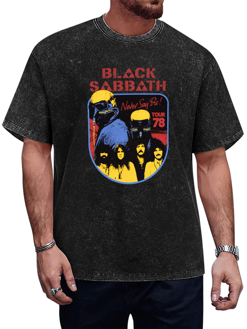 Black Sabbath Never Say Die Tour '78 Graphic T-Shirt