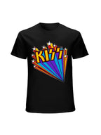 KISS Rainbow Starburst Logo Graphic T-Shirt