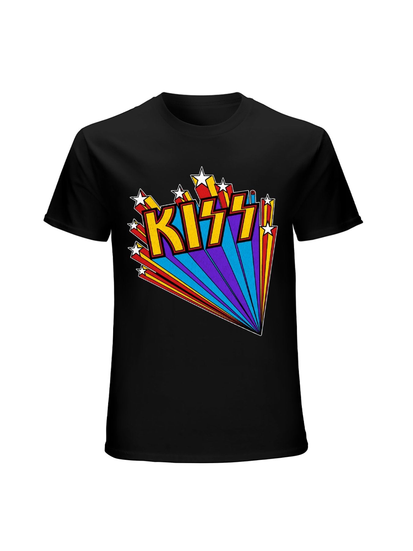 KISS Rainbow Starburst Logo Graphic T-Shirt