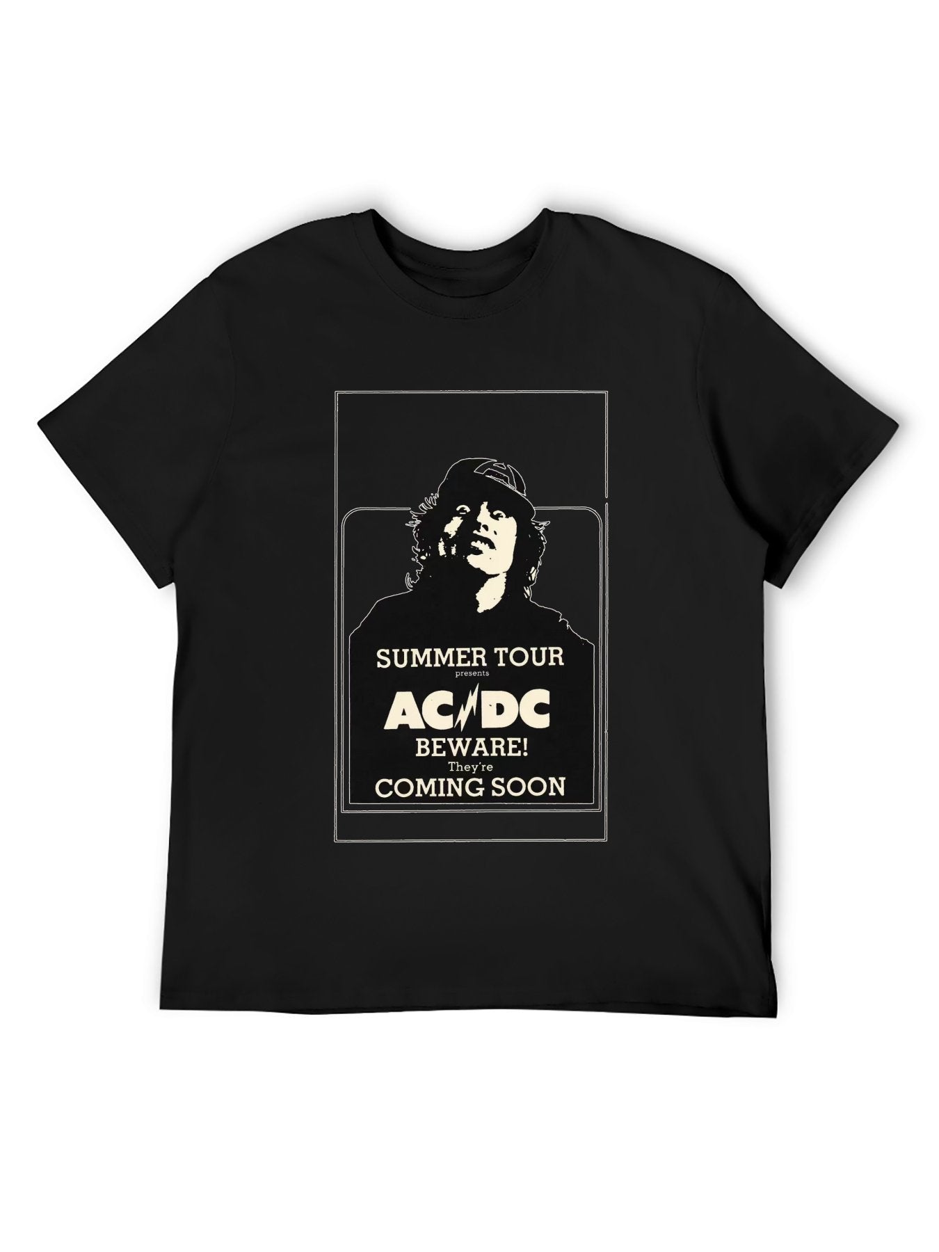 AC/DC Summer Tour Band Portrait Vintage Rock T-Shirt