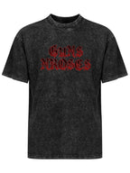Vintage Washed Guns N' Roses Gothic Logo Graphic T-Shirt