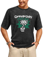 Green Day Kerplunk Flower Graphic T-Shirt