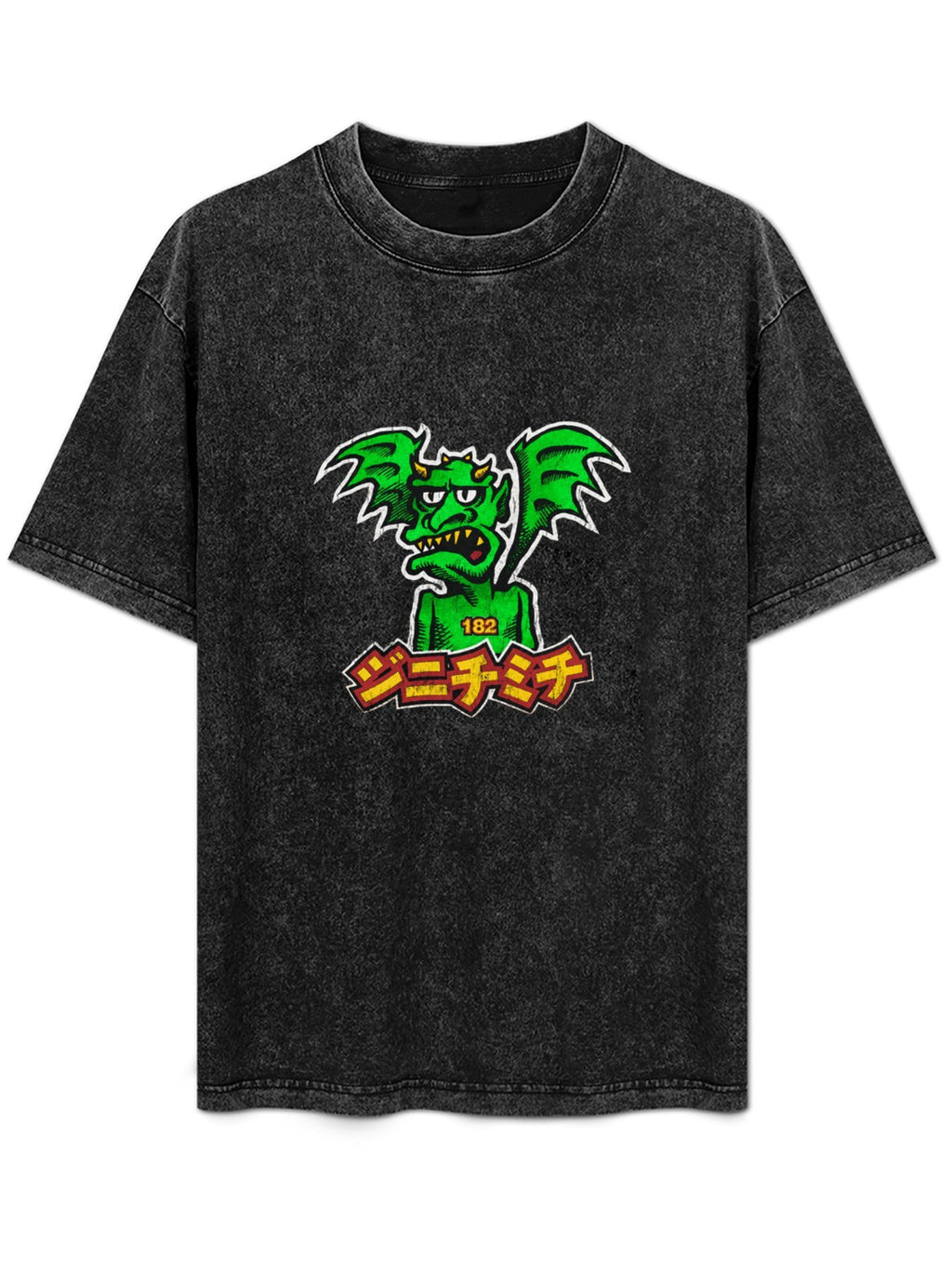 Green Monster 182 Graphic Washed T-Shirt