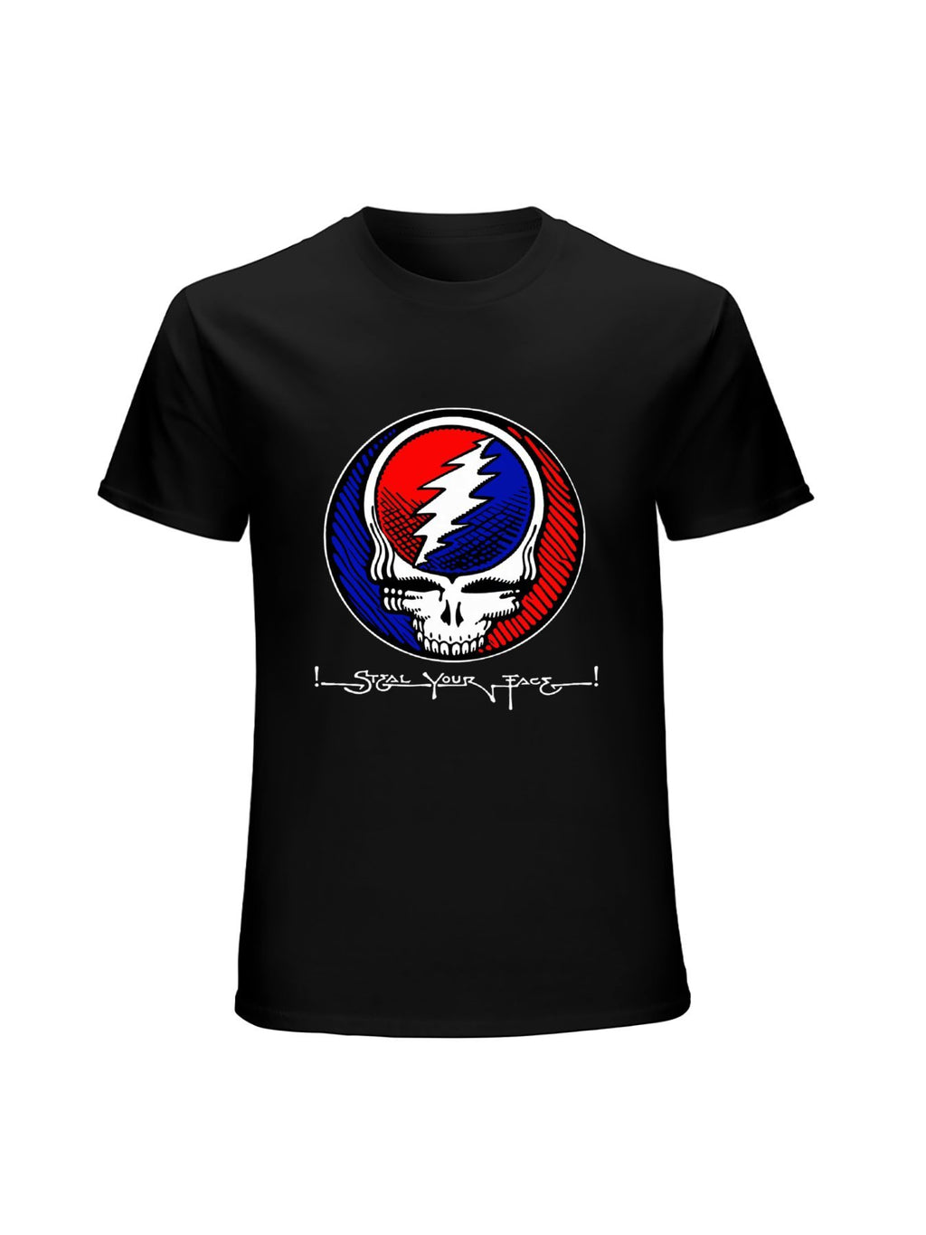 Grateful Dead Skull Lightning Bolt Retro T-Shirt