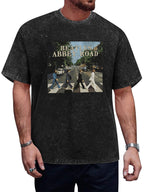 The Beatles Abbey Road Album Cover Graphic T-Shirt
