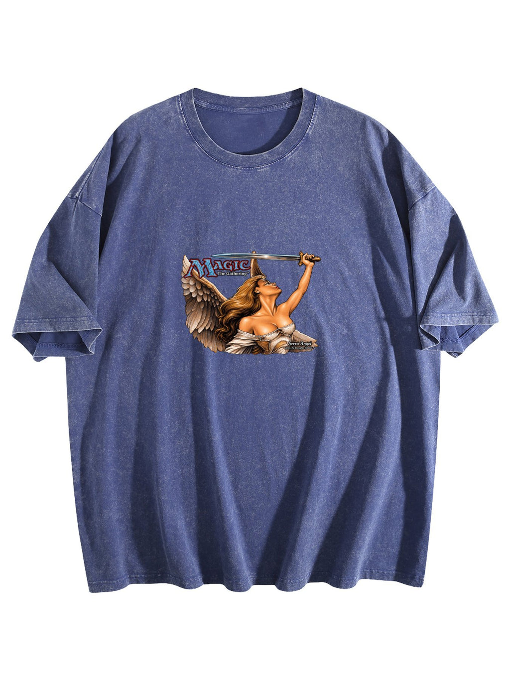 Magic The Gathering Serra Angel Washed Graphic T-Shirt