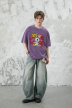 Cute but Cursed Doll Graphic Washed T-Shirt