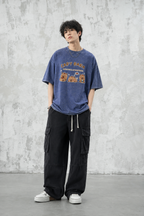 Capy Bara Happiness Graphic Washed T-Shirt