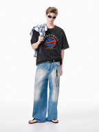 Basketball Pressure Graphic Washed T-Shirt