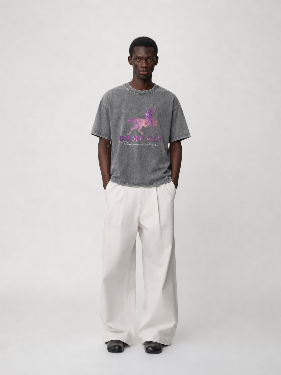 On My Way Horse Graphic Washed T-Shirt Main image