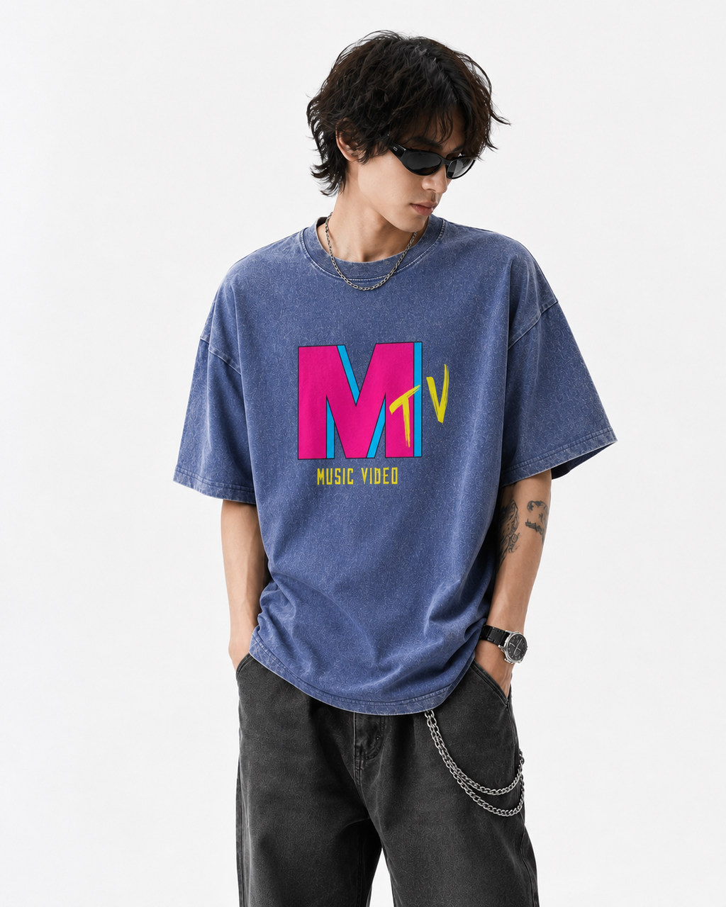 Music Video Graphic Washed T-Shirt