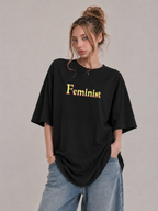 Feminist Graphic White T-Shirt