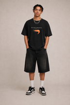 Shrimp Happens Graphic Black T-Shirt