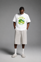 Too Fresh to Blend In Lime Graphic Black T-Shirt