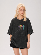Mirage Palm Tree Graphic Washed T-Shirt