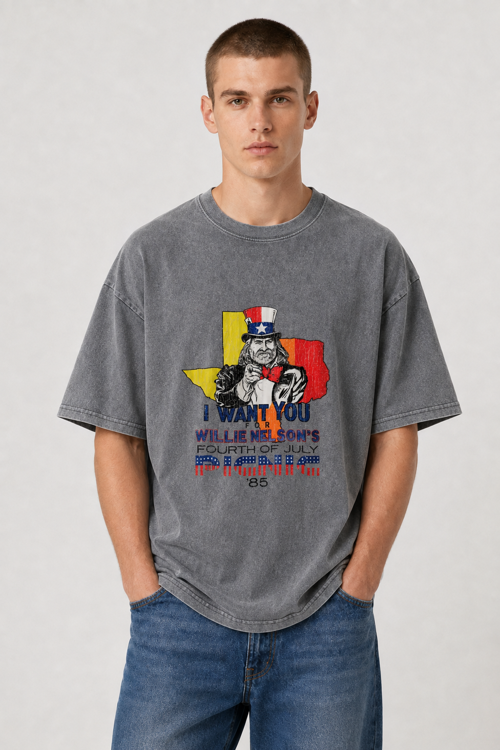 Willie Nelson's Picnic Graphic Washed T-Shirt