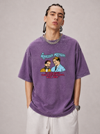 Marilyn Manson Retro Quote Graphic Washed T-Shirt