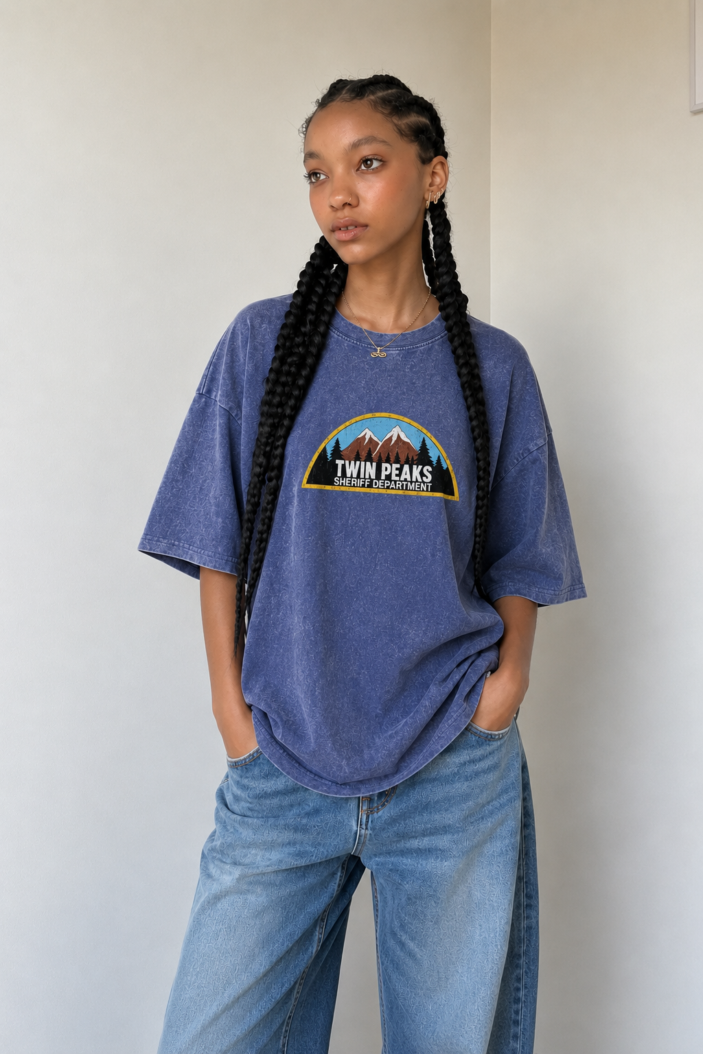 Twin Peaks Sheriff Department Graphic Washed T-Shirt