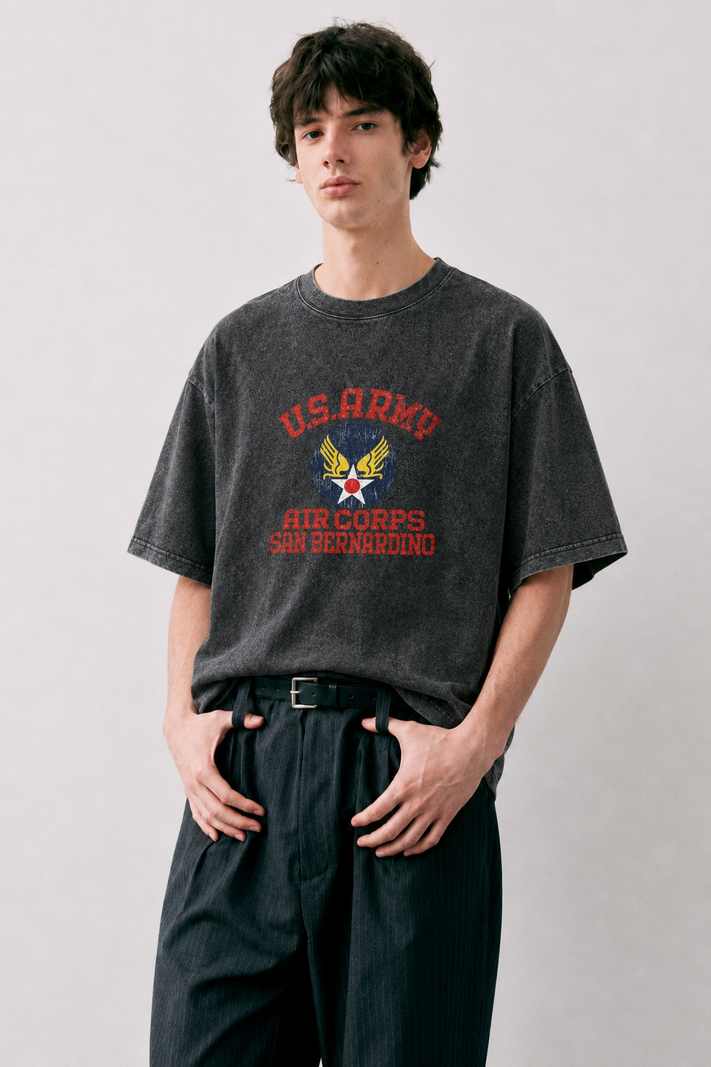 U.S. Army Air Corps San Bernardino Graphic Washed T-Shirt