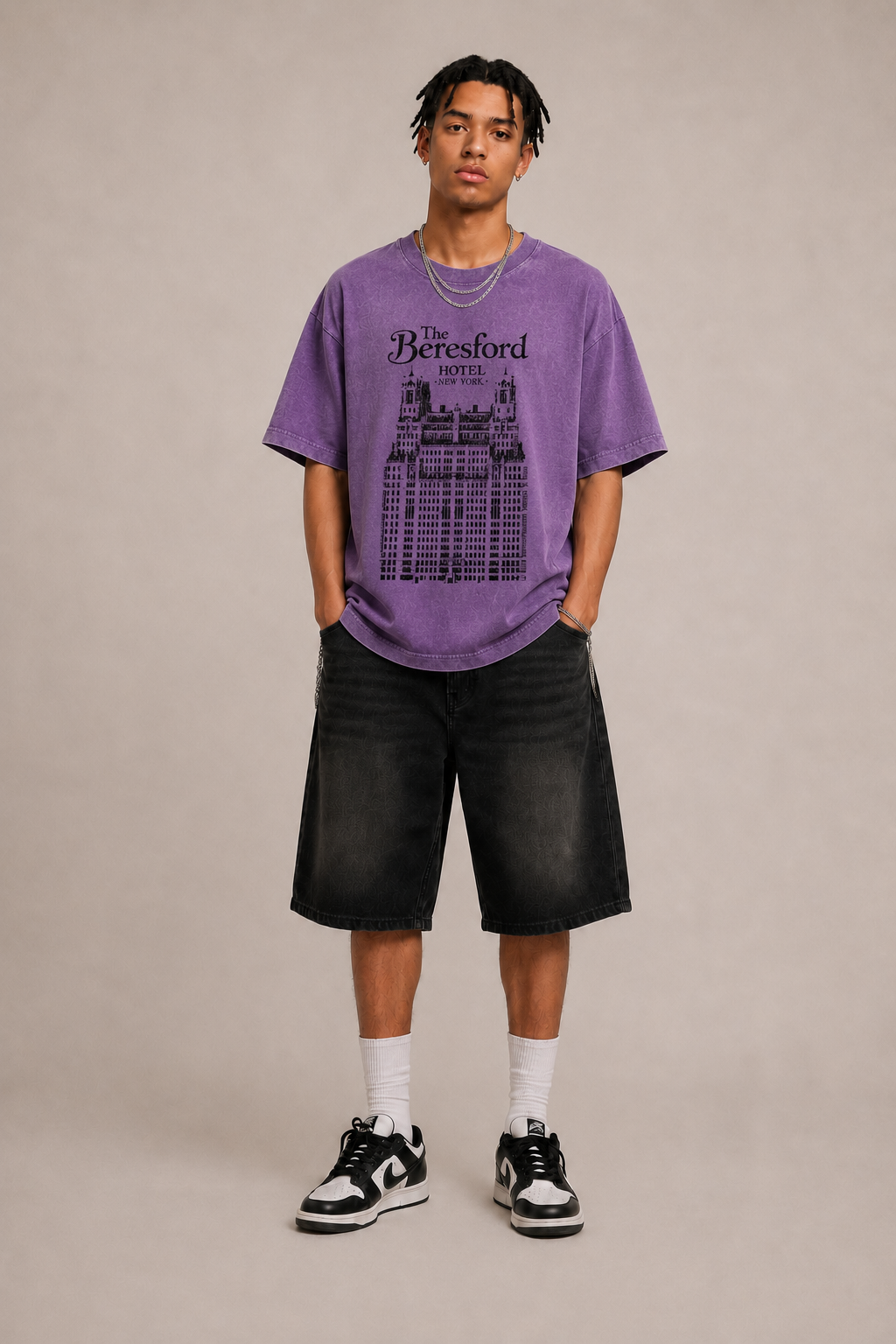 The Beresford Hotel New York Washed Graphic T-Shirt
